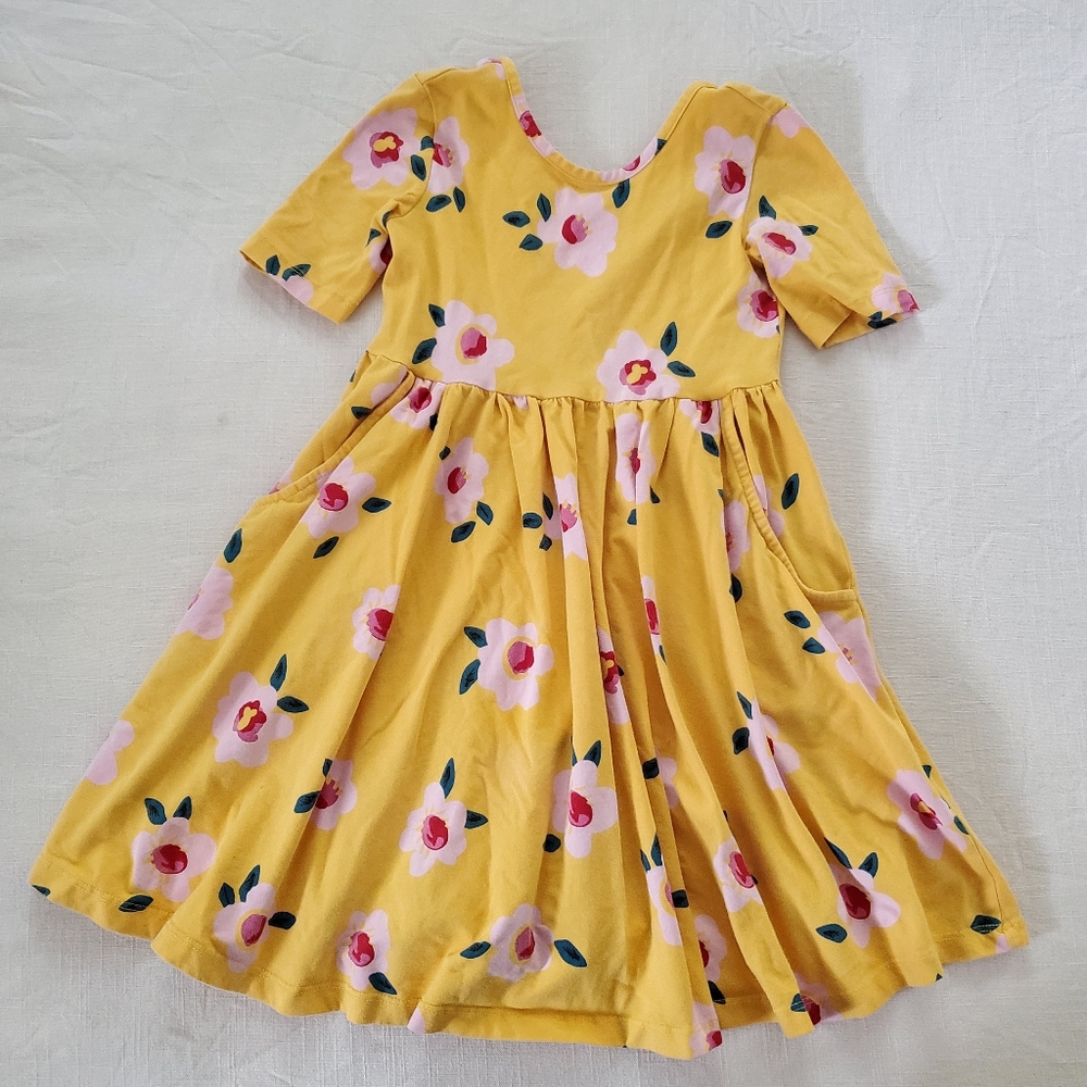 Hanna Andersson 5t yellow floral dress